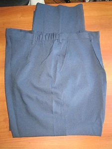 NWOT WOMEN'S PLUS CINTAS WORK PLEATED FRONT PANTS 26H REGULAR DARK NAVY 46 X 33 - Picture 1 of 1