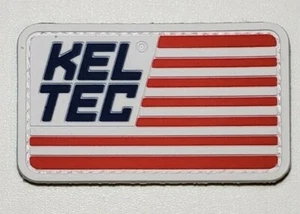 Parche moral de PVC bandera Kel Tec rojo blanco azul gancho de vinilo con respaldo Keltec - Imagen 1 de 2