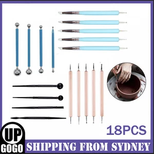 18X DIY Carvers Clay Sculpting Carving Pottery Tool Polymer Modeling Sculpture - Picture 1 of 12