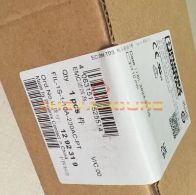 1PCS New Phoenix Contact 1292319 FIL-1S-1-10A-230AC-PT EMC filter - Image 1 of 4