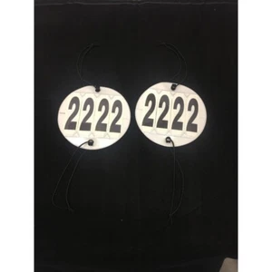 COMPETITION NUMBERS BRIDLE NUMBERS RIDERS ARM PONY HORSE *FREE POSTAGE* - Picture 1 of 2