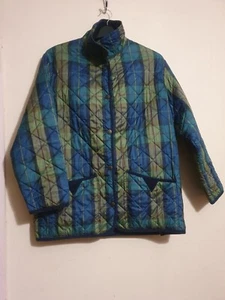john partridge quilted jacket Small Blue/Green - Picture 1 of 9