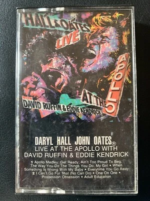 Vintage 1985 Daryl Hall John Oates Live At The Apollo Cassette Tape  - TESTED  - Image 1 of 4