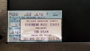 BOB DYLAN - VINTAGE AUGUST 10, 1989 RIVERBEND MUSIC CENTER CONCERT TICKET STUB - Picture 1 of 1