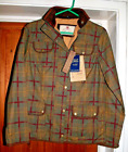 Elveden Waxed Cotton check Jacket 12 unworn with issues