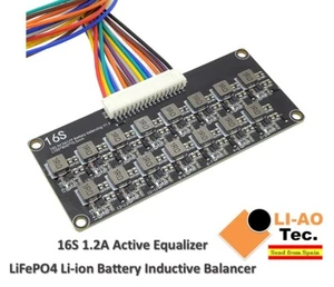 16S 1.2A Li-ion Lifepo4 Batería de litio Ecualizador activo Balanceador inductivo BMS - Imagen 1 de 9