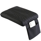 Car Accessories Armrest Cushion Cover Center Console Box Pad Protector Black Red