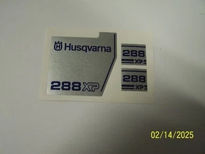Husqvarna Chainsaw Model 288XP  3 Piece Decal Set - Picture 1 of 1