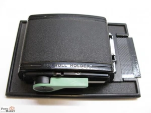 Graflex Rh 12 4x5 inch Rollfilm-Adapter 120 Roll Supporto per Grossformat-Kamera - Photo 1/4