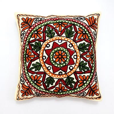 Creatively Made Suzani Home Decor Indian Pillow Sham Couch Cushion Cover Case Ft - Image 1 of 4