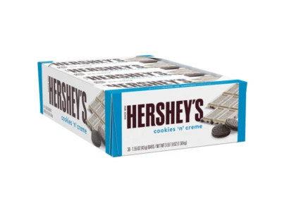 HERSHEY'S Cookies 'n' Creme Candy Bars, 1.55 oz (36 Count) - Image 1 of 3