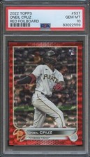 2022 Topps #537 Oneil Cruz /199 Red Foilboard PSA 10 Gem Mint