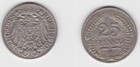 25 Pfennig Nickel Münze Deutsches Reich 1910 E Jäger 18 ss+ (150325)