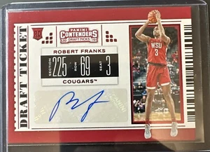 2019 Contenders Draft Picks College Ticket Red Foil Robert Franks Rookie Auto RC - Picture 1 of 2