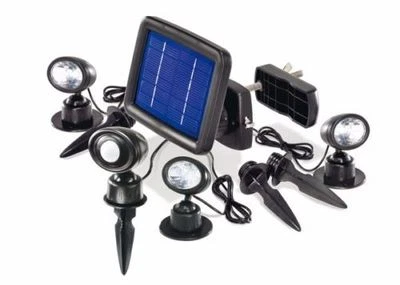 LED Solar Garten Strahler Bewegungsmelder Außen Leuchte Stand Lampe Wegeleuchte  - Bild 1 von 2