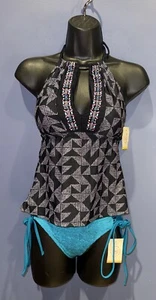 Small Swim Suit Two Pieces By SO, As Photo XS Cheeky Bottom Is Super Adjustable - Picture 1 of 6