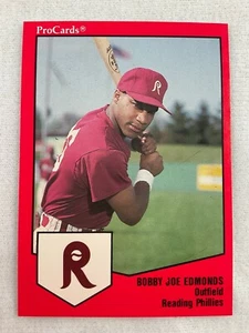 1989 Reading Phillies-PROCARDS Minor League Baseball Card-Bobby Joe Edmonds - Picture 1 of 1