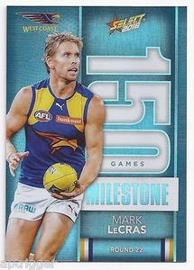 2016 Select Footy Stars Milestone (MG83) Mark LeCRAS West Coast - Picture 1 of 1