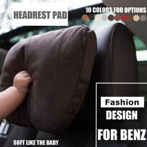 2Pcs Fashion Design Car Headrest Neck Pillows Seat Cushion For Mercedes-Benz - Bild 1 von 27