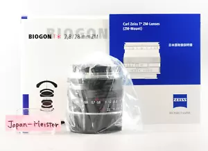 Carl Zeiss BIOGON T * 28mm F/2.8 ZM for Leica M mount MF Black Lens New in Box - Picture 1 of 15