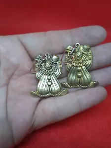 Pendientes de latón de payaso - Imagen 1 de 5