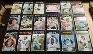 1971 Topps Baseball 39-Card Lot w/ Stars Ted Williams & Hi Series Aaron Niekro + - Picture 1 of 9