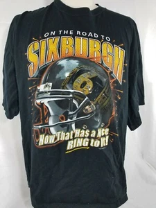 Pittsburgh steelers On The Road to Sixburgh T shirt 2009  - Picture 1 of 1