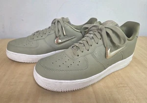 Nike Air Force 1 '07 Premium Low Neutral Olive W Excellent - Size 10 - Picture 1 of 12