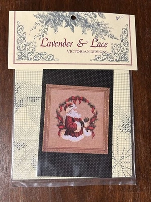 Lavender & Lace Cross Stitch Pattern The Spirit Of Christmas Santa - Image 1 of 2