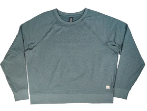 Vuori Women Halo Long Sleeve Crew Pullover Sea Spray Heather Green S Raglan - Picture 1 of 8