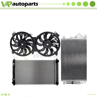 Kit de ventilador de refrigeração elétrico e condensador de radiador para 2007 2008-2018 Nissan Altima - Imagem 1 de 4