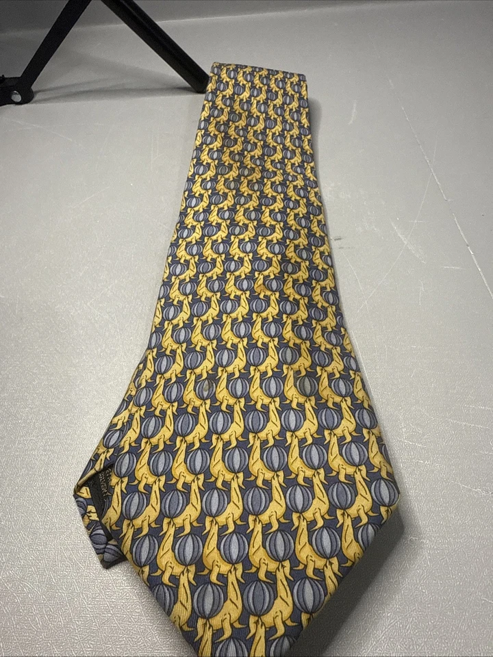 古驰领带 100% 真丝意大利制造 — 第 1/4 张图片