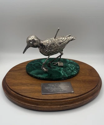 Cartier "The Creek" Sterling Silver Bird Golf Trophy ~John C. Jansing President - Image 1 of 4