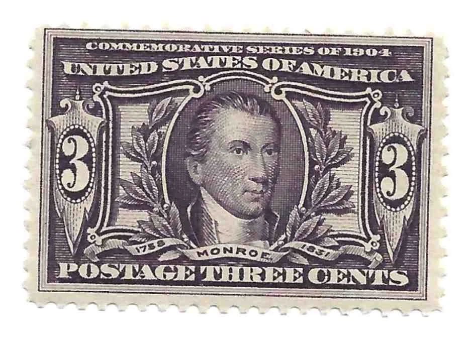 Scott# 325 - James Monroe (I758-I831) - I904 - MNH - Original Gum - Image 1 of 2