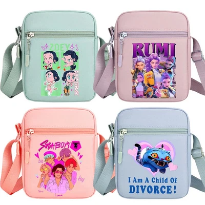 Kpop Demon Hunter Schultertasche Kawaii Rumi Mira Zoey Crossbody Bags Mädchen Outdoor