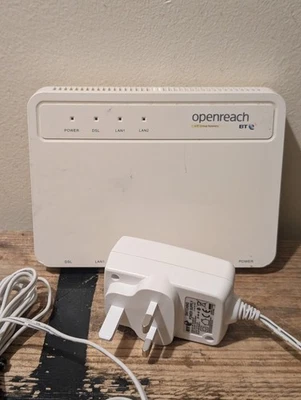 BT Openreach Huawei EchoLife HG612 FTTC VDSL Fibre Modem including PSU - Image 1 of 4