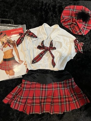 Scottish Lasse 3 Piece Set: Crop Top, Skirt, & Hat,  - Image 1 of 3