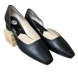 Franco Sarto Connie Women’s Shoes 9.5M Black Leather D’Orsay Low Heel NWOB - Picture 1 of 12