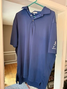 Peter Millar x Johnnie Walker Men's Polo Shirt XL Blue Golf shirt - Picture 1 of 4