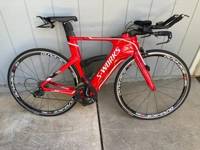 Bicicleta de contrarreloj Specialized Shiv 2012 pequeña roja Foto 1 de 4