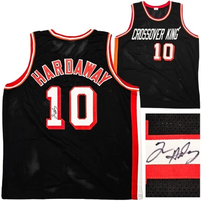 SALE! Miami Heat Tim Hardaway Autographed Signed Black Jersey JSA - Image 1 of 4