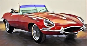 JAGUAR E-Type Sr: I+II Cabrio 61-71 Parabrezza Parabrezza VERDE + CUNEO BLU - Foto 1 di 2