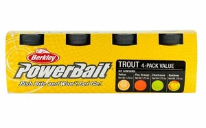 Berkley Powerbait 4 Pack Assorted Trout Fishing Lure Value Pack BRAND NEW @ eBay - Picture 1 of 2