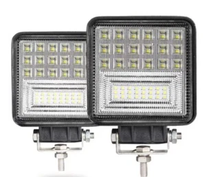 4 inch SQUARE LED Light Pods, 4Inch 126W Square LED Work 2 Lights Per Box. - Foto 1 di 7