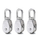 Set of 3 Single Pulley Blocks for Wire Rope Stainless Steel M15/M20/M25/M32/M50