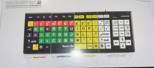 Accurats - Monster 2 computer keyboard UPPERCASE For SEN education schools - Picture 1 of 3