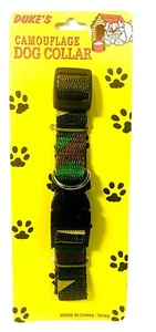 Duke's Adjustable Dog Collar Army Military Camouflage Pattern Dog Lover - Picture 1 of 3