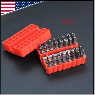 33PCS Hex Head Drill Bit Set with 1/4 Extension Bit Holder for Screwdrivers - Image 1 of 4
