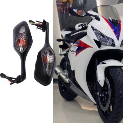 Espejos retrovisores ABS con intermitente LED para Honda CBR1000RR CBR 1000 RR 2008-2019 Foto 1 de 4