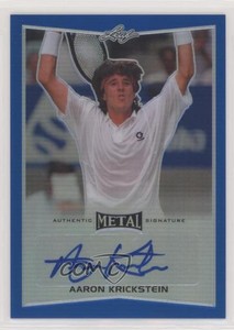 2016 Leaf Metal Blue Prismatic /50 Aaron Krickstein #BA-AK1 Auto